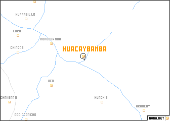 map of Huacaybamba