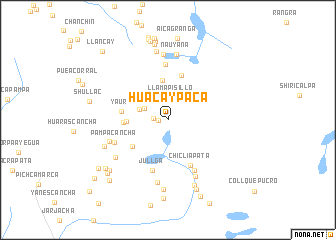 map of Huacaypaca