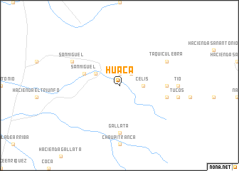 map of Huaca