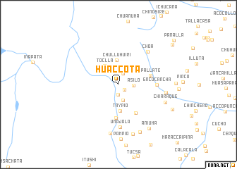 map of Huaccota