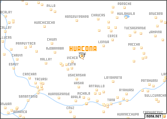 map of Huacoña