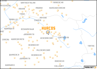 map of Huacos