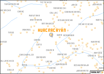 map of Huacracayan