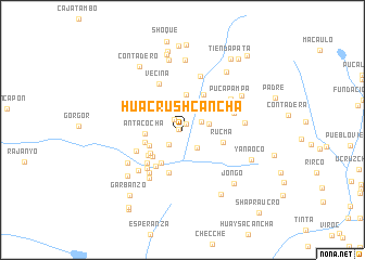 map of Huacrushcancha