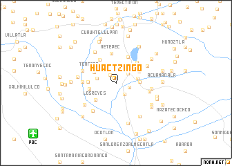 map of Huactzingo