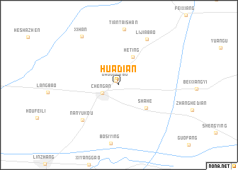 map of Huadian