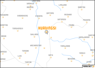 map of Huadingsi