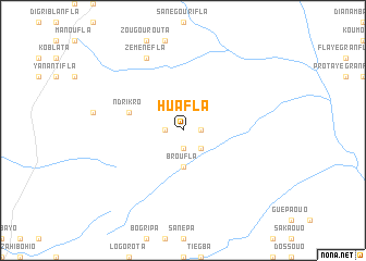 map of Huafla