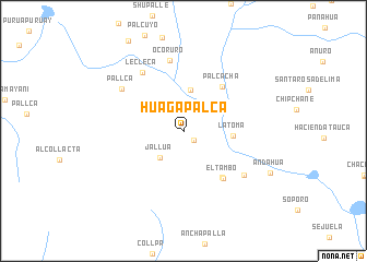map of Huagapalca