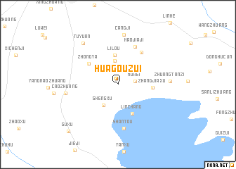 map of Huagouzui
