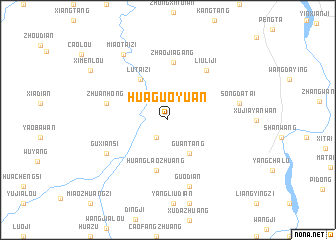 map of Huaguoyuan