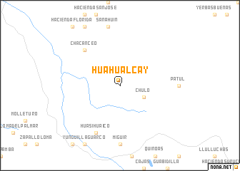 map of Huahualcay