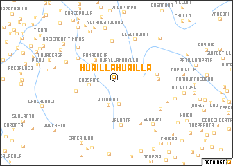 map of Huailla Huailla