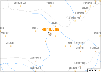 map of Huaillas