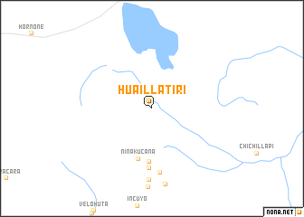 map of Huaillatiri
