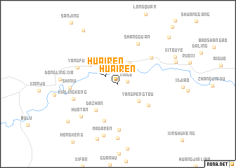 map of Huairen