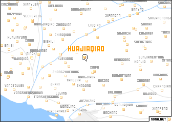 map of Huajiaqiao
