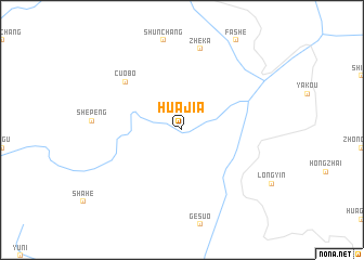 map of Huajia
