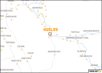 map of Hualas