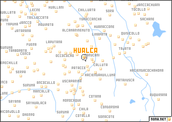 map of Hualca