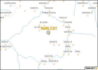 map of Hualcuy