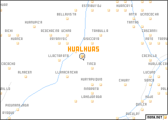 map of Hualhuas
