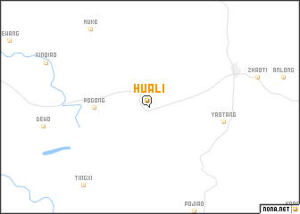 map of Huali