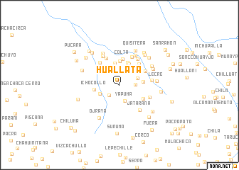 map of Huallata