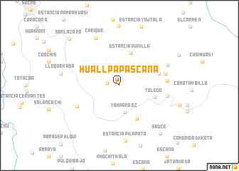 map of Huallpapascana