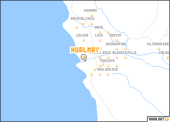 map of Hualmay