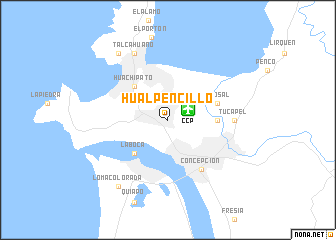 map of Hualpencillo