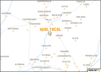 map of Hualtacal