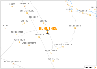 map of Hualtare