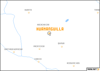 map of Huamanguilla