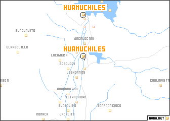 map of Huamúchiles