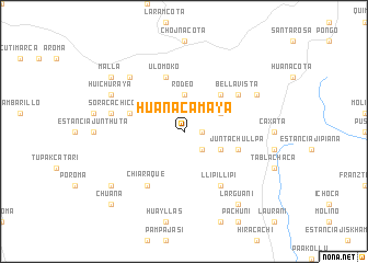 map of Huanacamaya