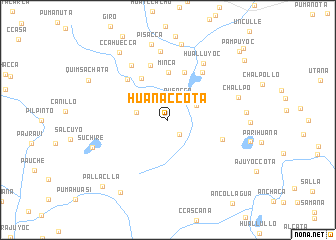 map of Huañaccota