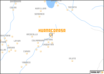 map of Huañacorasa