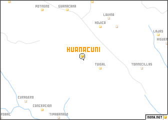 map of Huanacuni