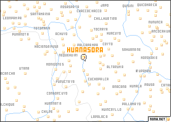 map of Huaña Sora