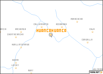 map of Huanca Huanca