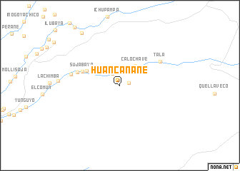 map of Huancanane