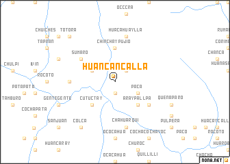map of Huancancalla