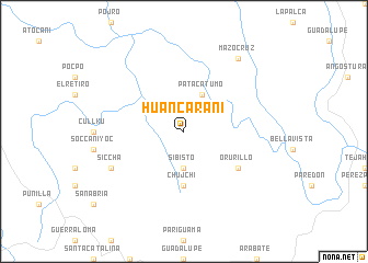 map of Huancarani