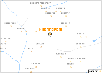 map of Huancarani