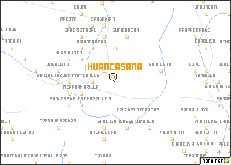 map of Huancasana