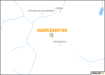 map of Huanca Santos