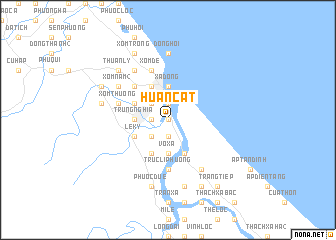 map of Huân Cát