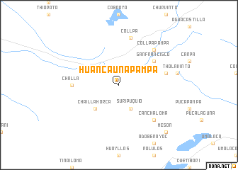 map of Huancaunapampa