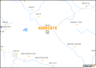 map of Huancaye